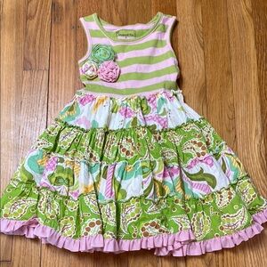 Mustard Pie Girls Floral Dress